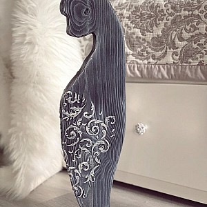 Трафарет - Изабелла виньетка - Фотография интерьере 1