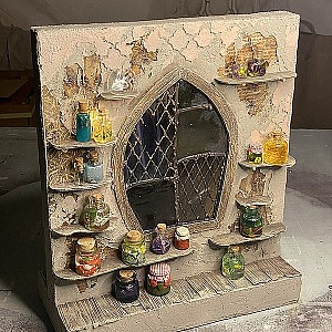 Онлайн-курс Светлый дом — домик из коробки своими руками - Фотография интерьере 11