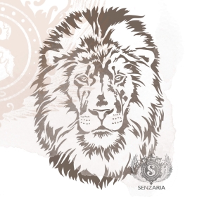 Трафарет - лев Блейз