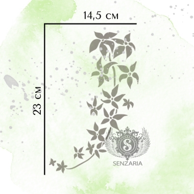 Трафарет - Клематисы набор большой Трафарет - Клематисы набор большой